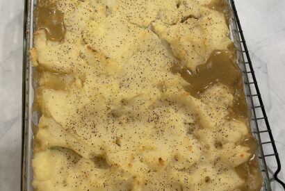 Thumbnail for Plant-Based Chicken Chickpea Casserole With Fluffy Mashed Potatoes (Healthy, Cozy & Meal-Prep Friendly)