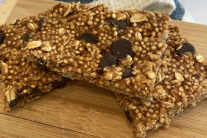 Thumbnail for Plant-Based Peanut Butter Crispy Bars (No-Bake & Kid-Friendly)