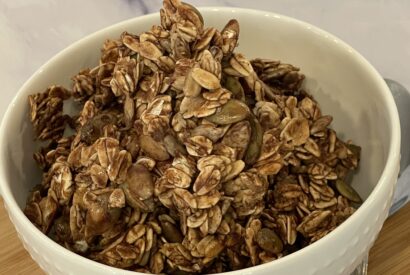 Thumbnail for Easy Oil-Free Chocolate Granola (Healthy Homemade & Naturally Sweetened