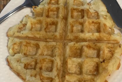 Thumbnail for Easy Healthy Potato Waffles (Oil-Free & Starch Solution Friendly)