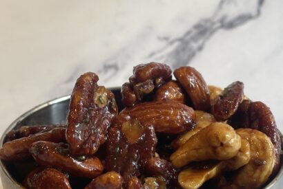 Thumbnail for Oil Free Crunchy Sweet & Spicy Nuts